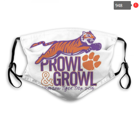 NCAA Clemson Tigers #5 Dust mask with filter